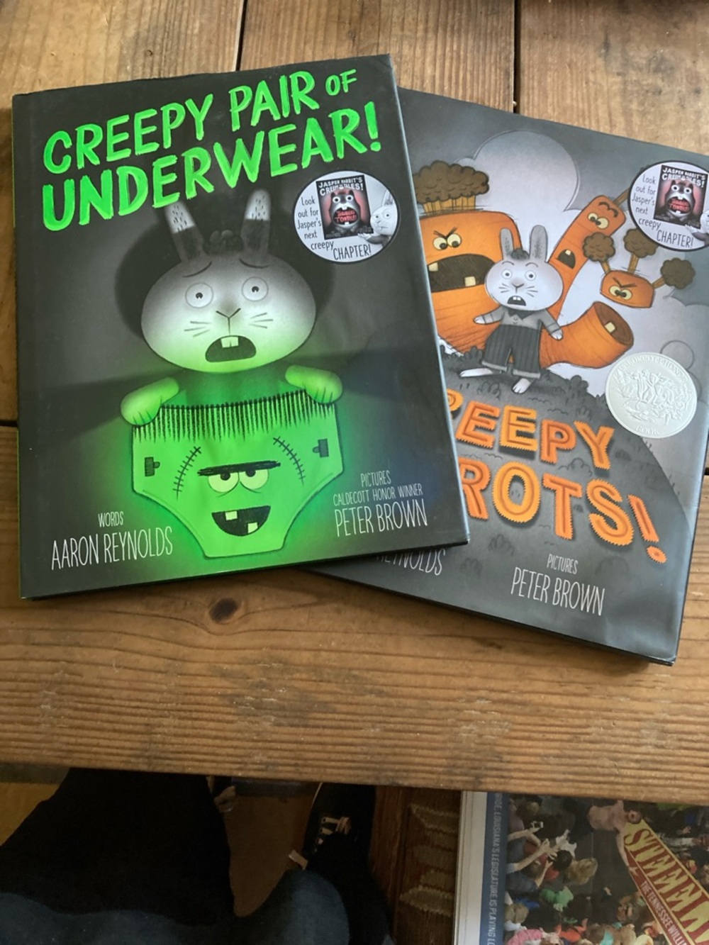 Creepy Pair of Underwear! Picture Book creepy carrots. 2 hardcover books